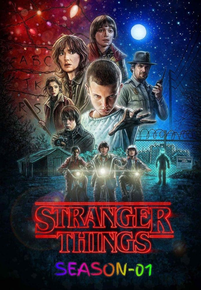 Free Stranger Things S01 (2016) (Hindi + English) Dual Audio Completed Web Series BluRay HEVC ESub